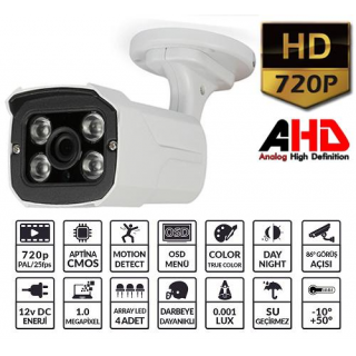 POWERGATE AHD-699 1MP 720P 4xArray 3.6mm Kamera